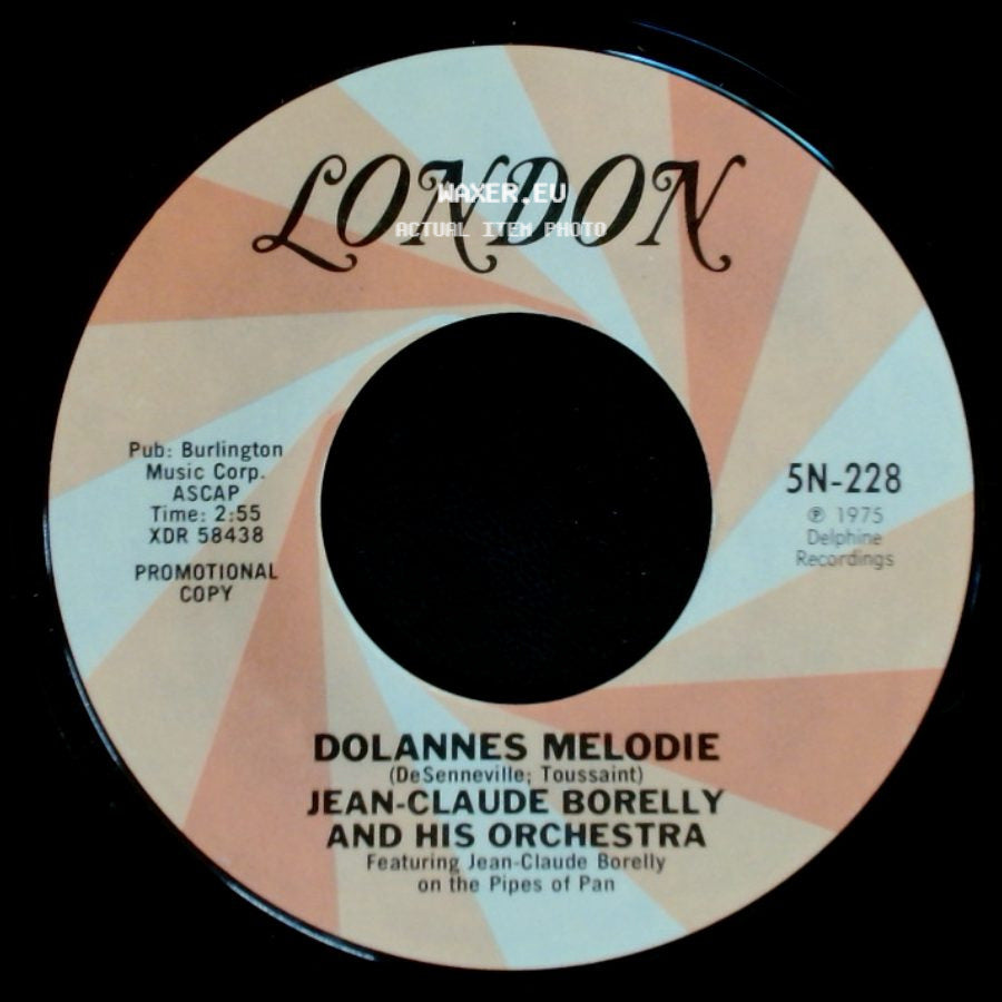 Jean-Claude Borelly And His Orchestra - Dolannes Melodie / Dolannes Melodie side B