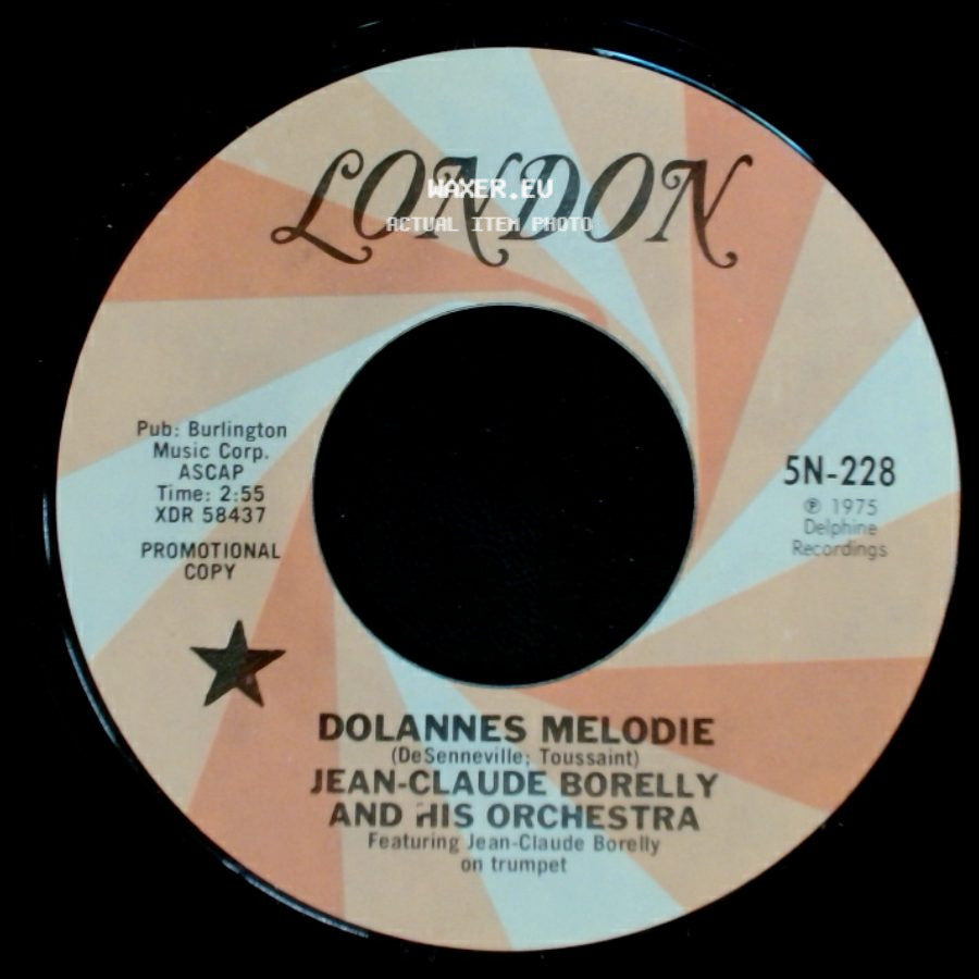 Jean-Claude Borelly And His Orchestra - Dolannes Melodie / Dolannes Melodie side A