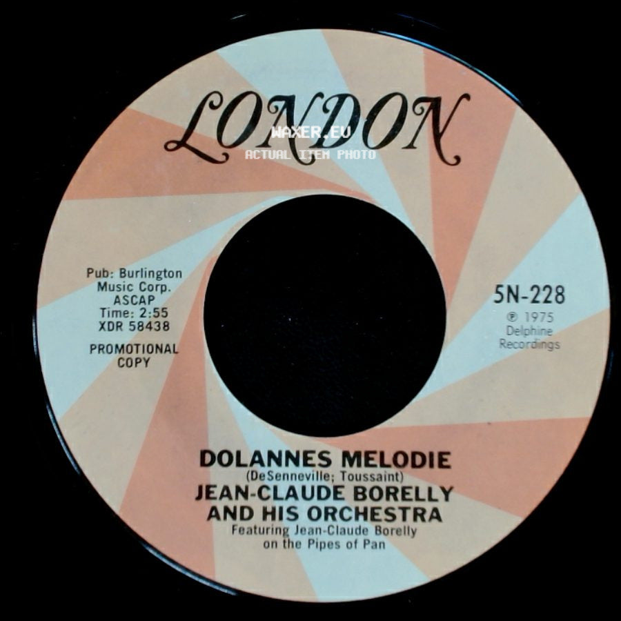 Jean-Claude Borelly And His Orchestra - Dolannes Melodie / Dolannes Melodie side B
