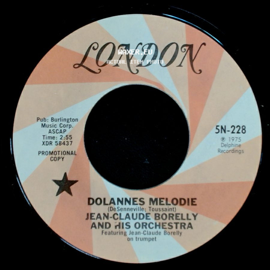 Jean-Claude Borelly And His Orchestra - Dolannes Melodie / Dolannes Melodie side A