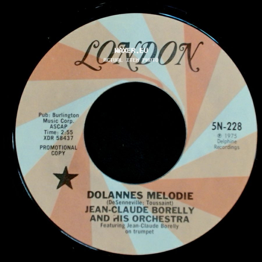 Jean-Claude Borelly And His Orchestra - Dolannes Melodie / Dolannes Melodie side A