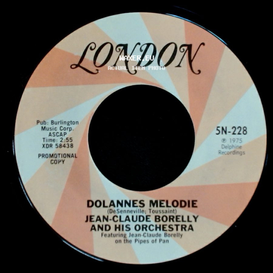 Jean-Claude Borelly And His Orchestra - Dolannes Melodie / Dolannes Melodie side B