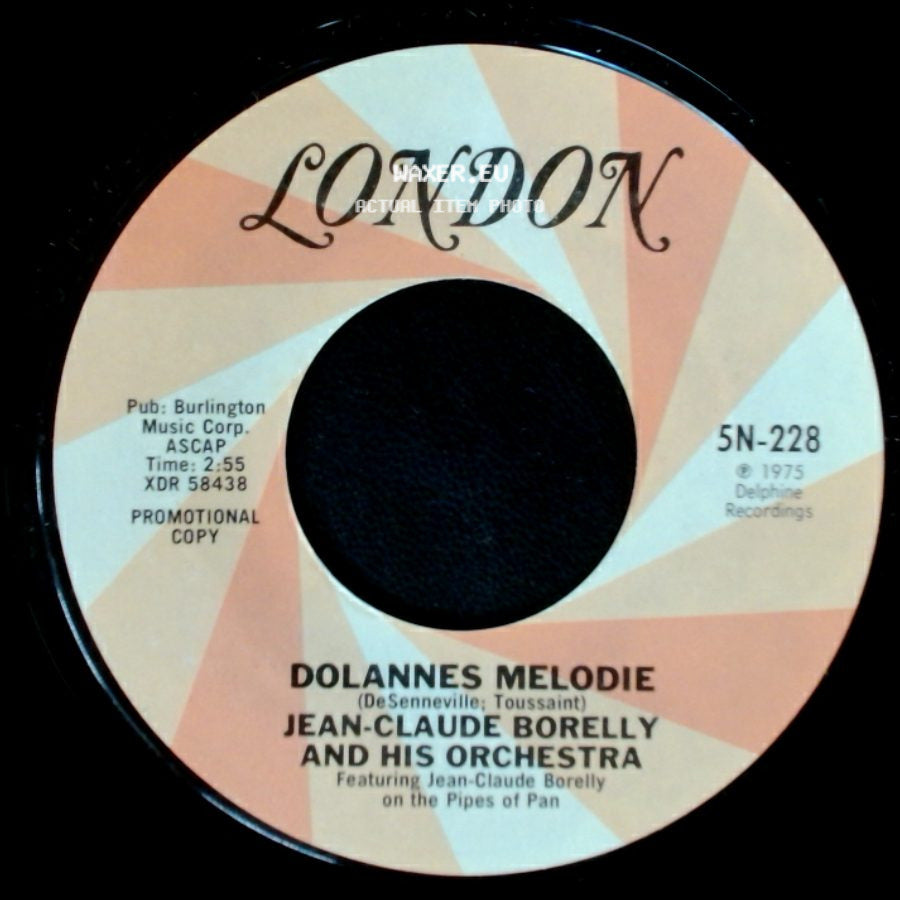 Jean-Claude Borelly And His Orchestra - Dolannes Melodie / Dolannes Melodie side A