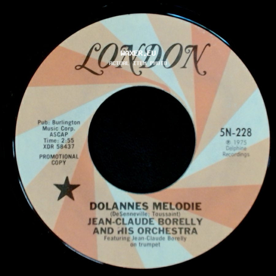 Jean-Claude Borelly And His Orchestra - Dolannes Melodie / Dolannes Melodie side B