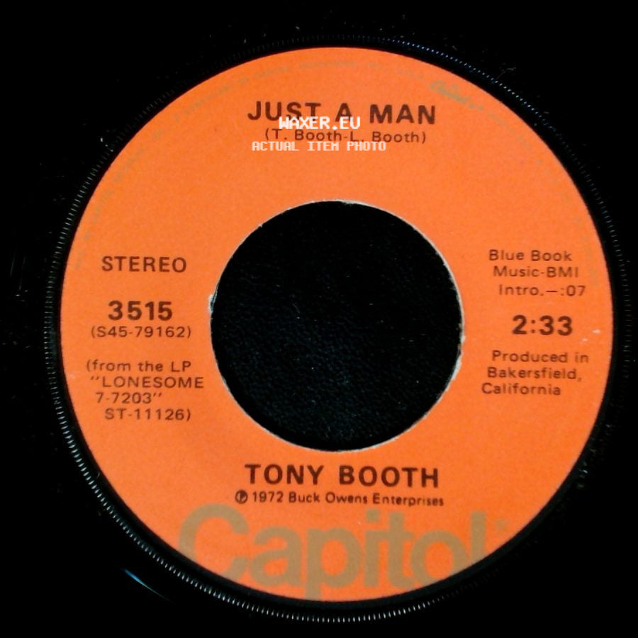 Tony Booth - Just A Man / When A Man Loves A Woman (The Way That I Love You) side A