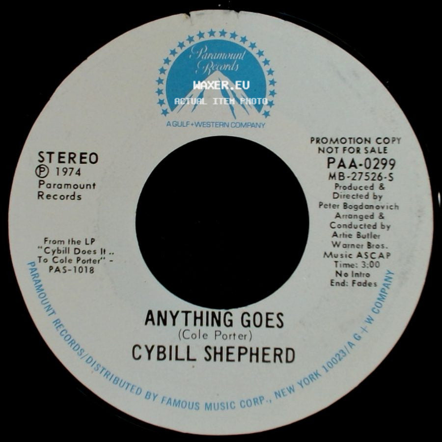 Cybill Shepherd - Anything Goes / My Heart Belongs To Daddy side A