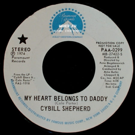Cybill Shepherd - Anything Goes / My Heart Belongs To Daddy side B