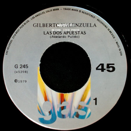 Gilberto Valenzuela - A Los 20 Años / Las Dos Apuestas side B