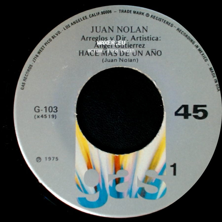 Juan Nolan - Hace Mas De Un Año / Suspira La Niña side A