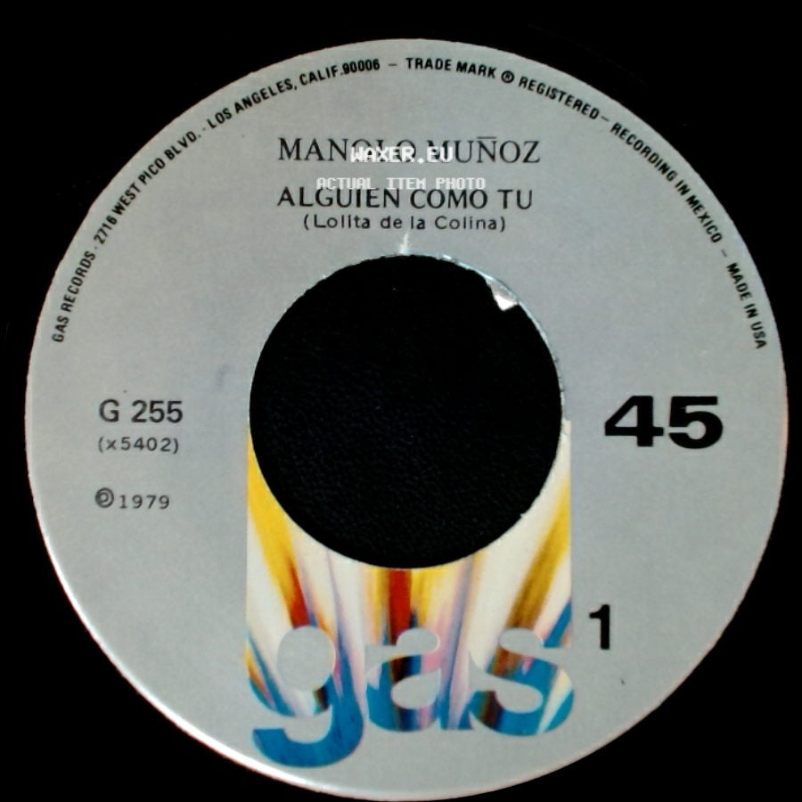 Manolo Muñoz - Alguien Como Tu (Lolita De La Colina) / Voy A Perder La Cabeza Por Tu Amor side A