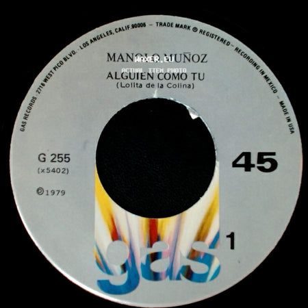 Manolo Muñoz - Alguien Como Tu (Lolita De La Colina) / Voy A Perder La Cabeza Por Tu Amor side A