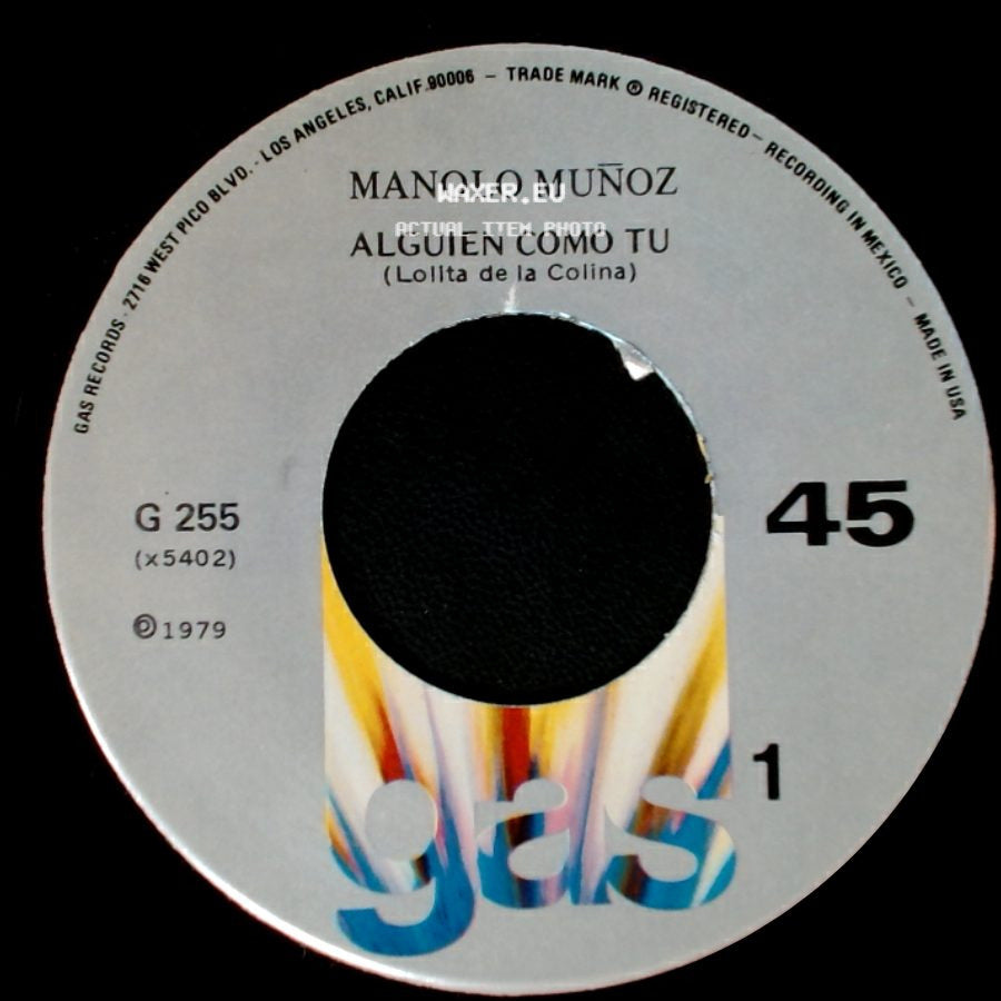 Manolo Muñoz - Alguien Como Tu (Lolita De La Colina) / Voy A Perder La Cabeza Por Tu Amor side A