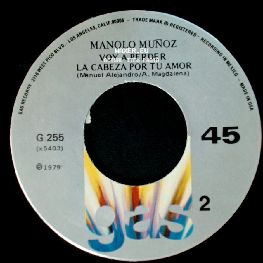 Manolo Muñoz - Alguien Como Tu (Lolita De La Colina) / Voy A Perder / La Cabeza Por Tu Amor side B