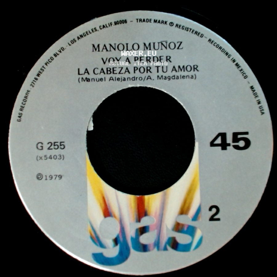 Manolo Munoz - Alguien Como Tu (Lollita De La Colina) / Voy A Perder La Cabeza Por Tu Amor side B