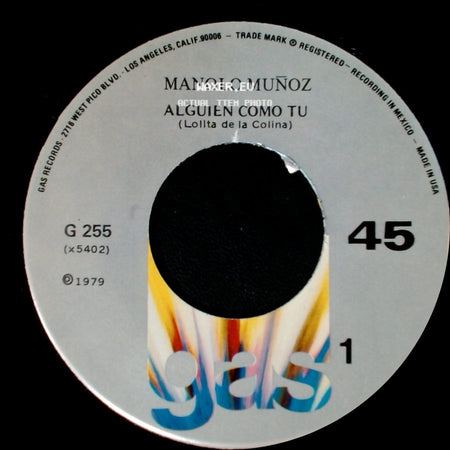 Manolo Muñoz - Alguien Como Tu (Lolita De La Colina) / Voy A Perder / La Cabeza Por Tu Amor side A