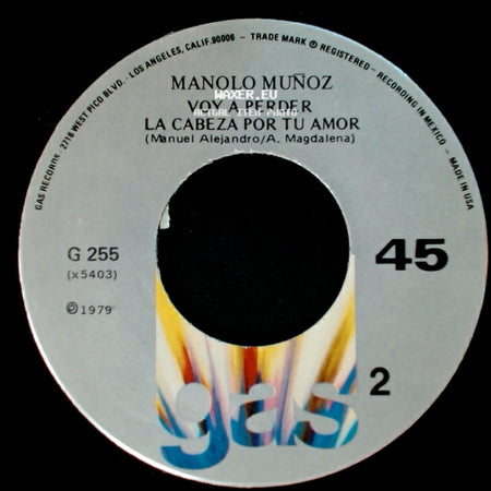 Manolo Muñoz - Alguien Como Tu (Lolita De La Colina) / Voy A Perder / La Cabeza Por Tu Amor side B