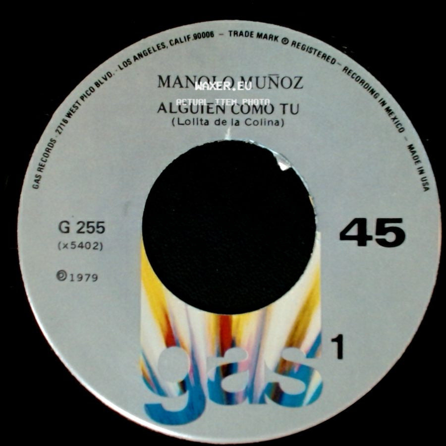 Manolo Muñoz - Alguien Como Tu (Lolita De La Colina) / Voy A Perder La Cabeza Por Tu Amor side A
