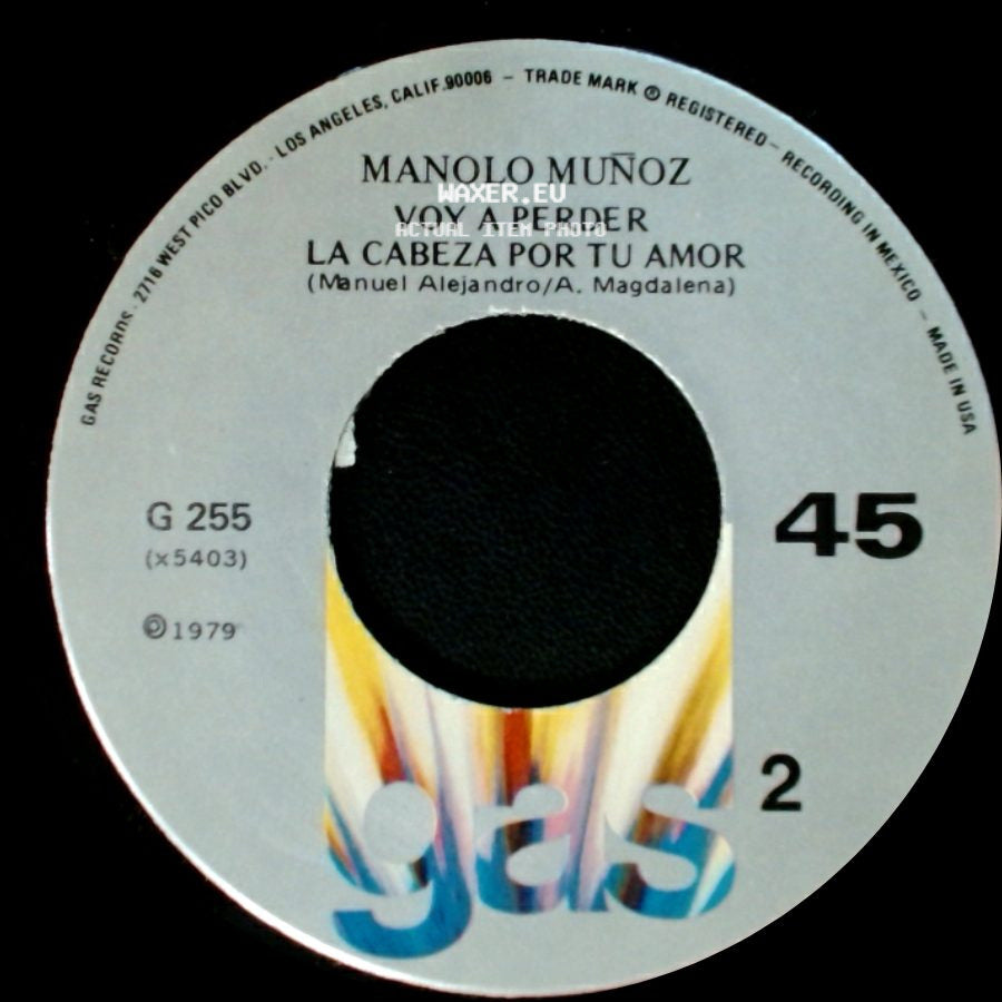 Manolo Muñoz - Alguien Como Tu (Lolita De La Colina) / Voy A Perder La Cabeza Por Tu Amor side B