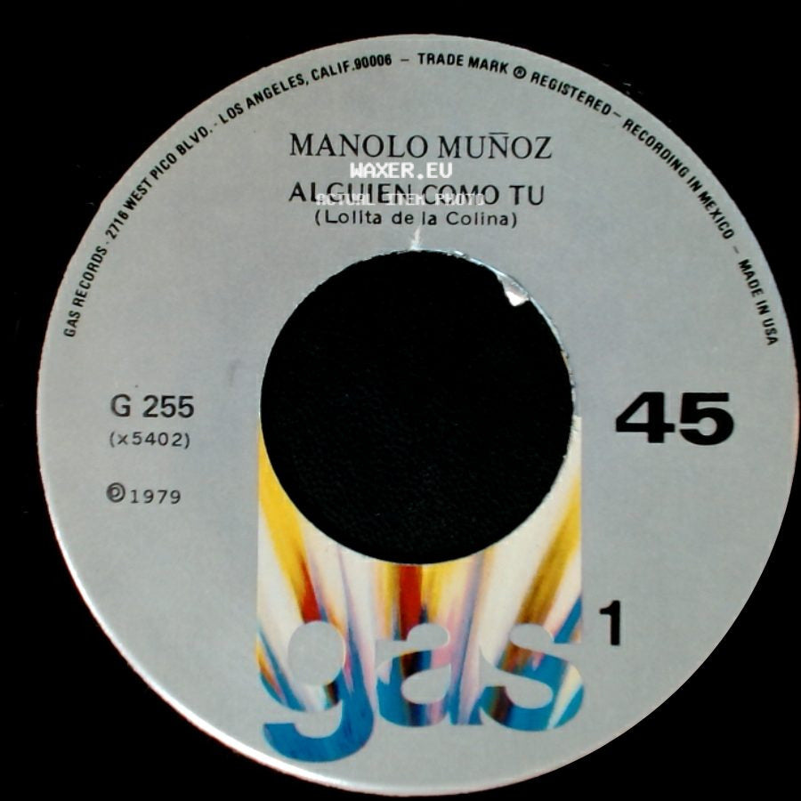 Manolo Muñoz - Alguien Como Tu (Lolita De La Colina) / Voy A Perder La Cabeza Por Tu Amor side A