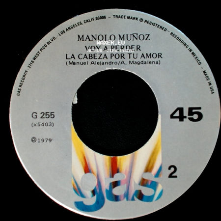 Manolo Muñoz - Alguien Como Tu (Lolita De La Colina) / Voy A Perder La Cabeza Por Tu Amor side B