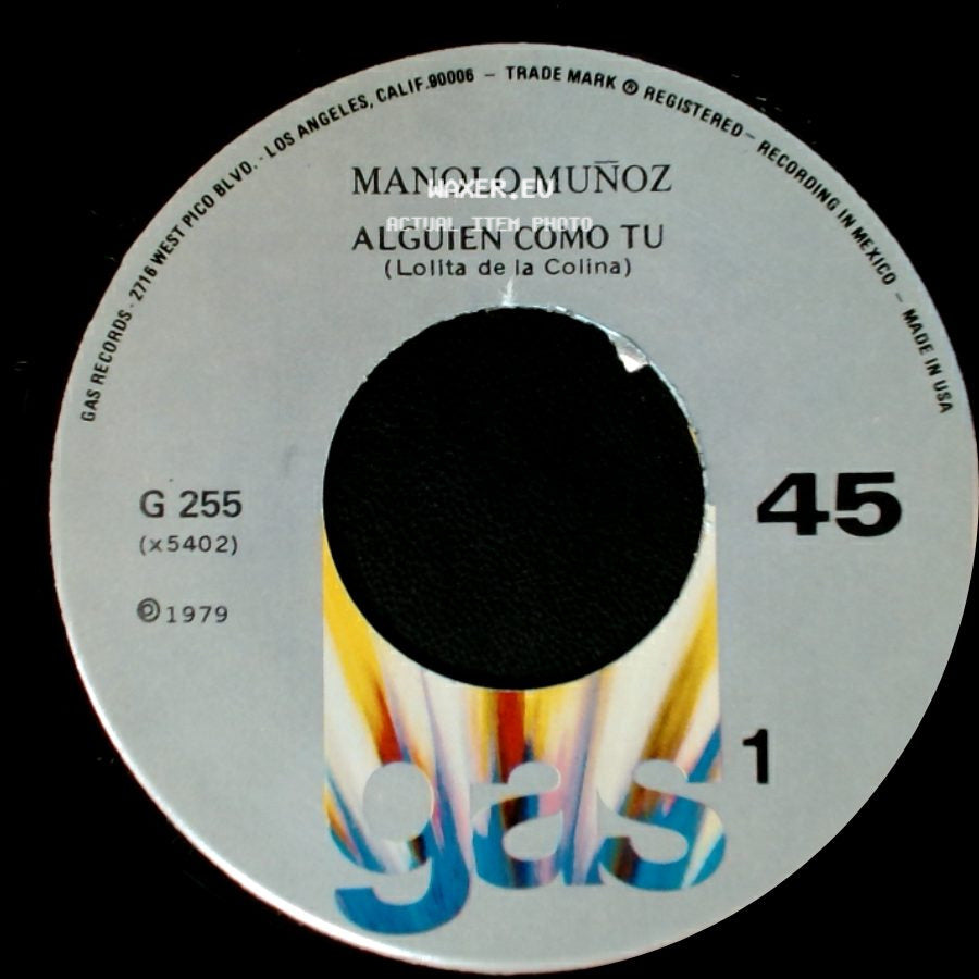 Manolo Muñoz - Alguien Como Tu (Lolita De La Colina) / Voy A Perder / La Cabeza Por Tu Amor side A