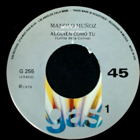 Manolo Muñoz - Alguien Como Tu (Lolita De La Colina) / Voy A Perder / La Cabeza Por Tu Amor side A