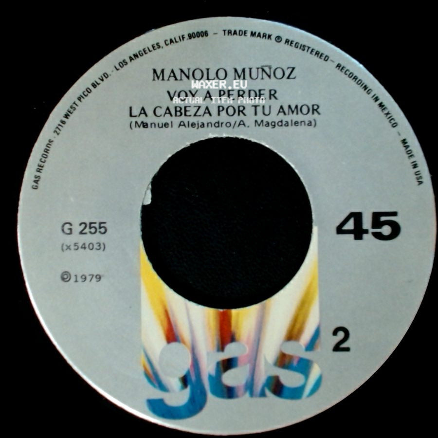 Manolo Muñoz - Alguien Como Tu (Lolita De La Colina) / Voy A Perder / La Cabeza Por Tu Amor side B