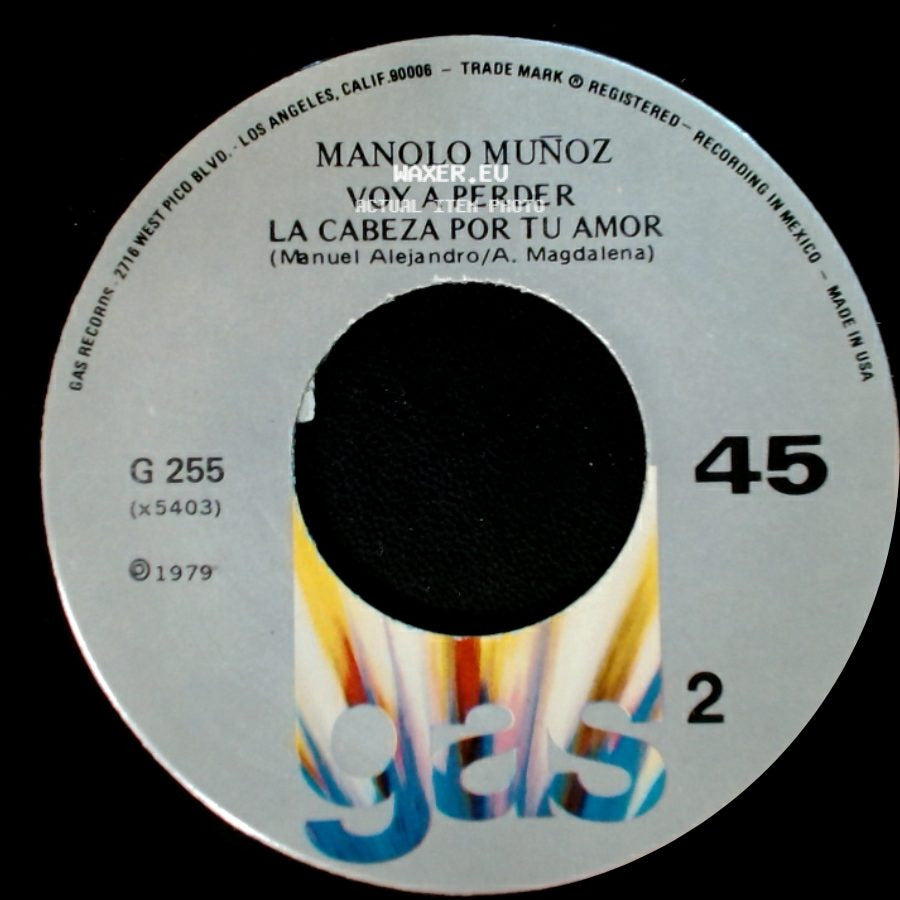 Manolo Muñoz - Alguien Como Tu (Lolita De La Colina) / Voy A Perder / La Cabeza Por Tu Amor side B