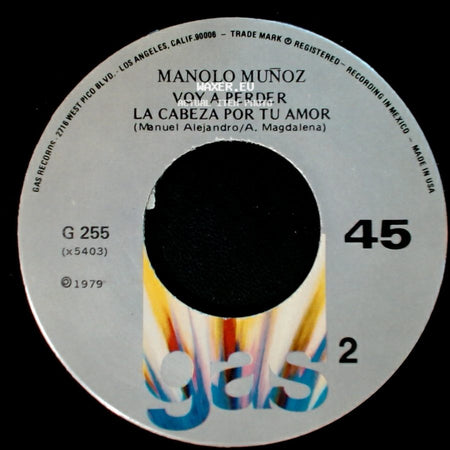 Manolo Muñoz - Alguien Como Tu (Lollita De La Colina) / Voy A Perder La Cabeza Por Tu Amor side B