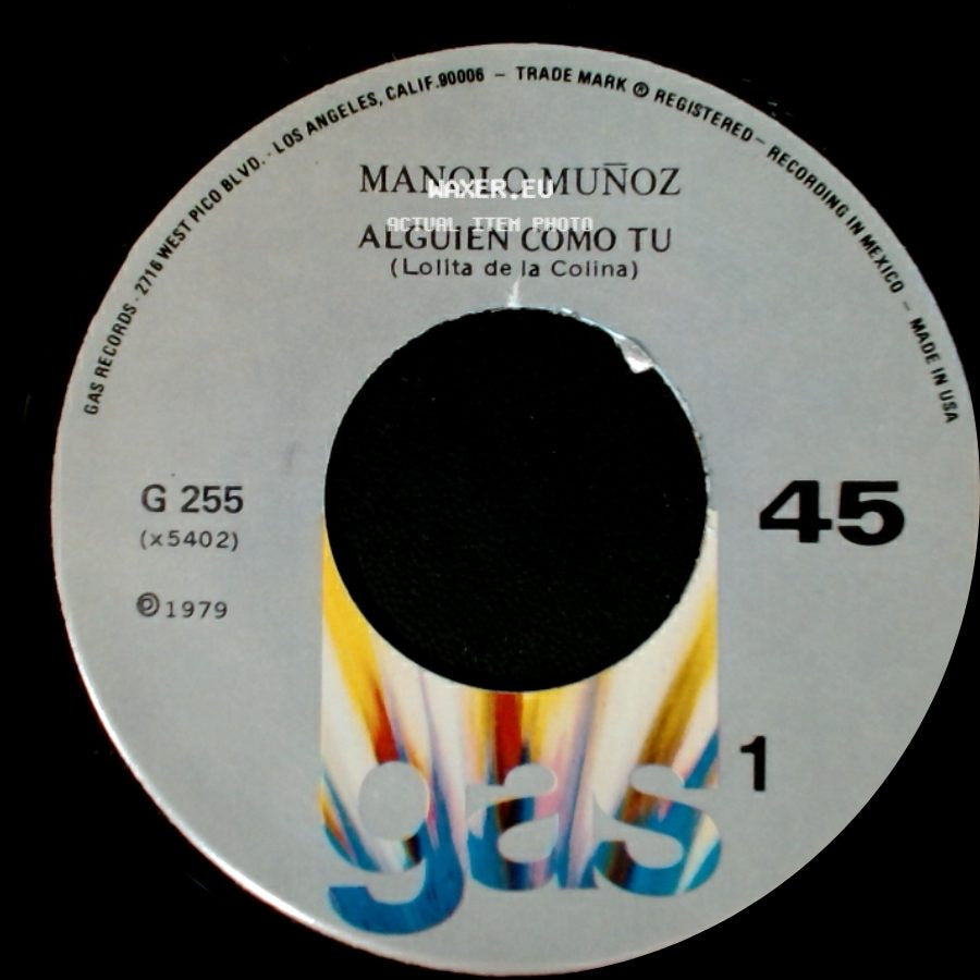 Manolo Muñoz - Alguien Como Tu (Lolita De La Colina) / Voy A Perder La Cabeza Por Tu Amor side A