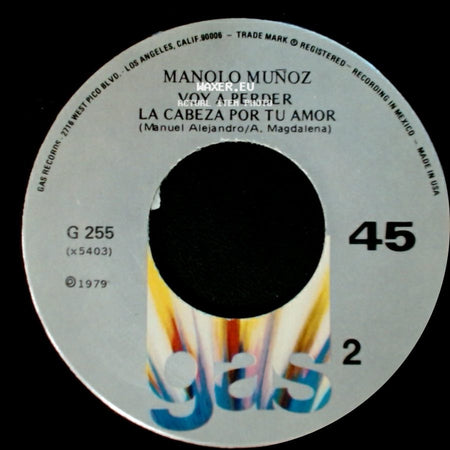 Manolo Muñoz - Alguien Como Tu (Lolita De La Colina) / Voy A Perder La Cabeza Por Tu Amor side B