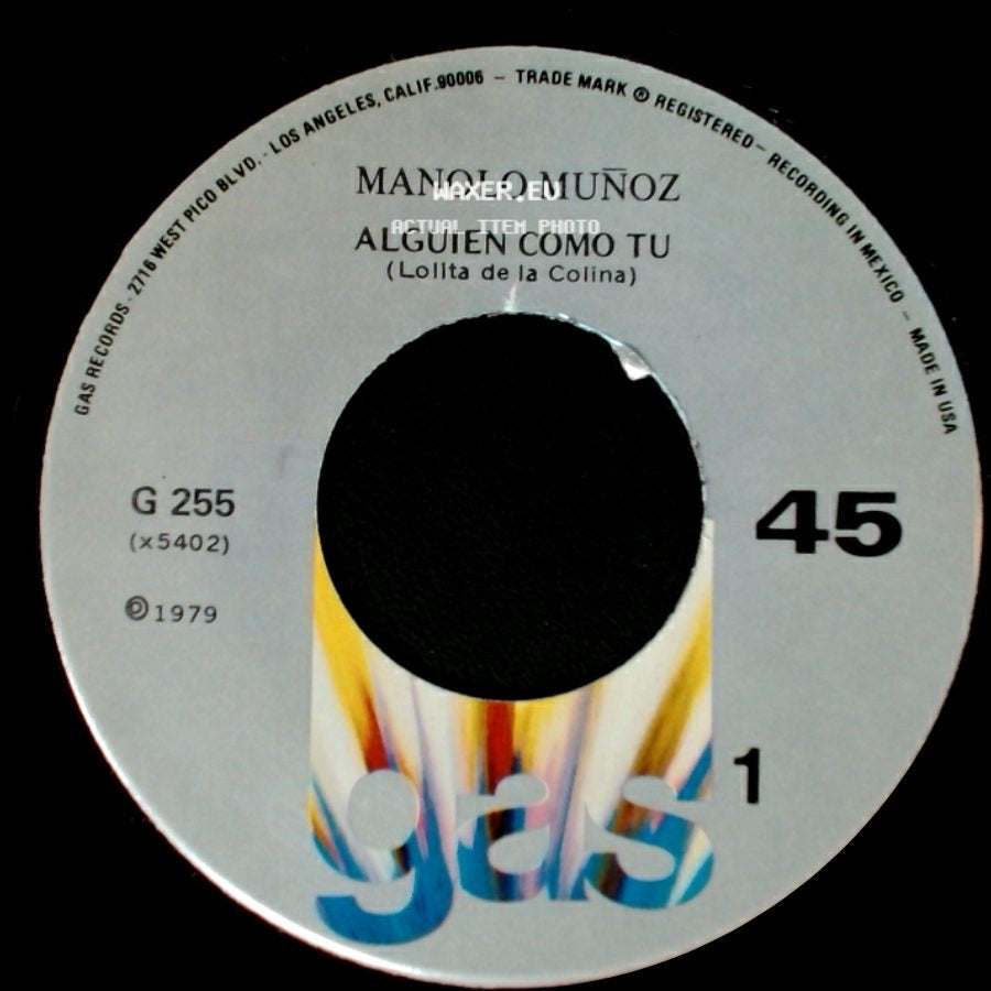 Manolo Muñoz - Alguien Como Tu (Lolita De La Colina) / Voy A Perder La Cabeza Por Tu Amor side A