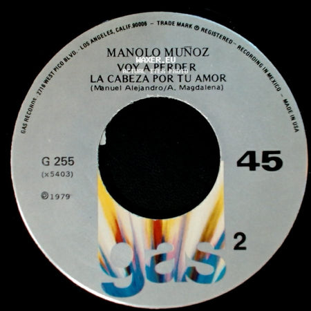 Manolo Muñoz - Alguien Como Tu (Lolita De La Colina) / Voy A Perder / La Cabeza Por Tu Amor side B