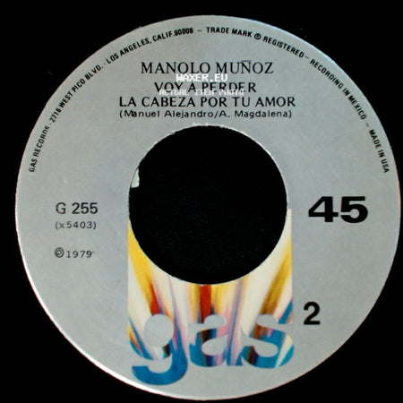 Manolo Muñoz - Alguien Como Tu (Lolita De La Colina) / Voy A Perder / La Cabeza Por Tu Amor side B