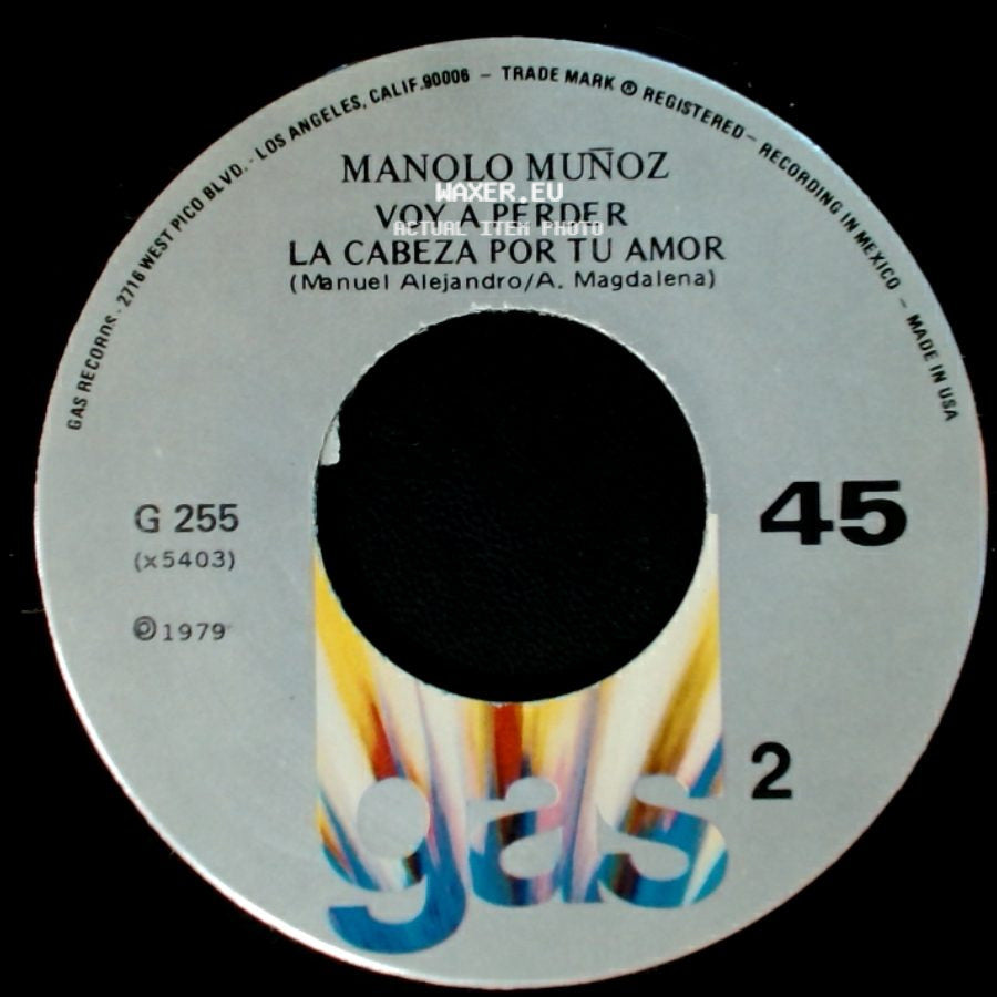Manolo Muñoz - Alguien Como Tu (Lolita De La Colina) / Voy A Perder La Cabeza Por Tu Amor side B