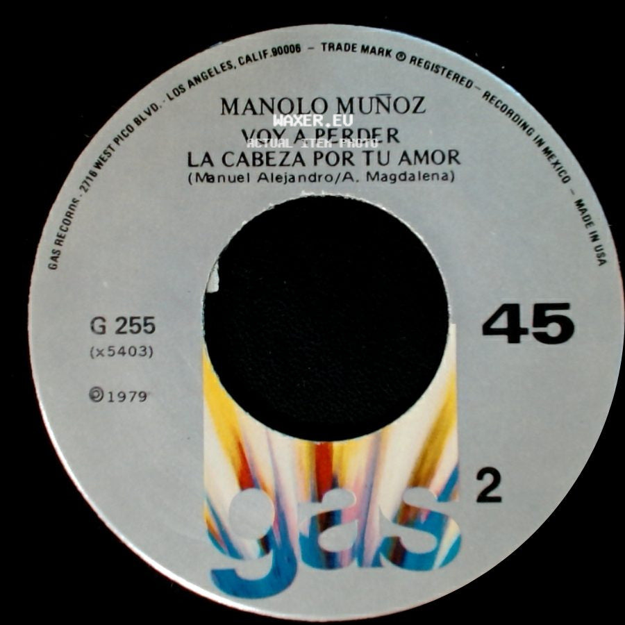 Manolo Muñoz - Alguien Como Tu (Lolita De La Colina) / Voy A Perder / La Cabeza Por Tu Amor side B