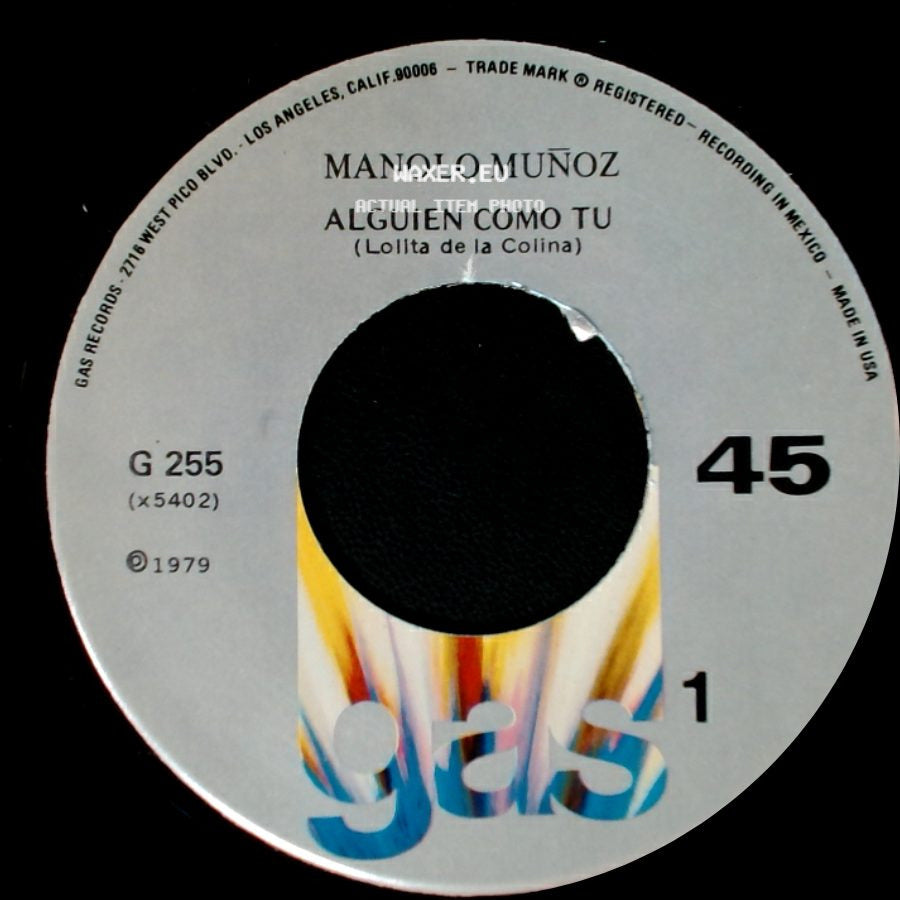 Manolo Muñoz - Alguien Como Tu (Lolita De La Colina) / Voy A Perder La Cabeza Por Tu Amor side A
