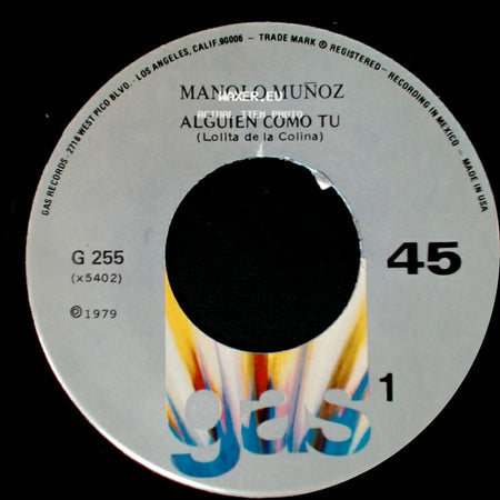Manolo Muñoz - Alguien Como Tu (Lolita De La Colina) / Voy A Perder La Cabeza Por Tu Amor side A