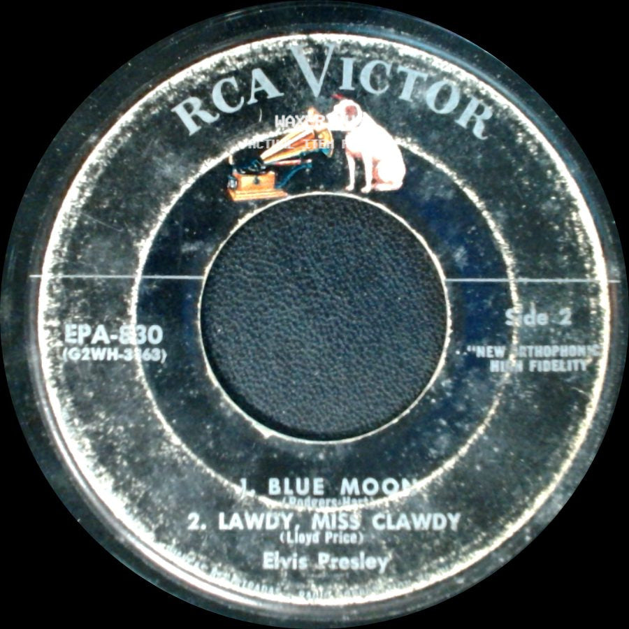 Elvis Presley - Shake, Rattle And Roll / I Love You Because / Blue Moon / Lawdy Miss Clawdy side B