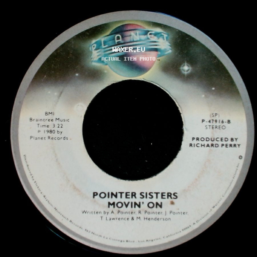Pointer Sisters - Movin' On / He's So Shy side A