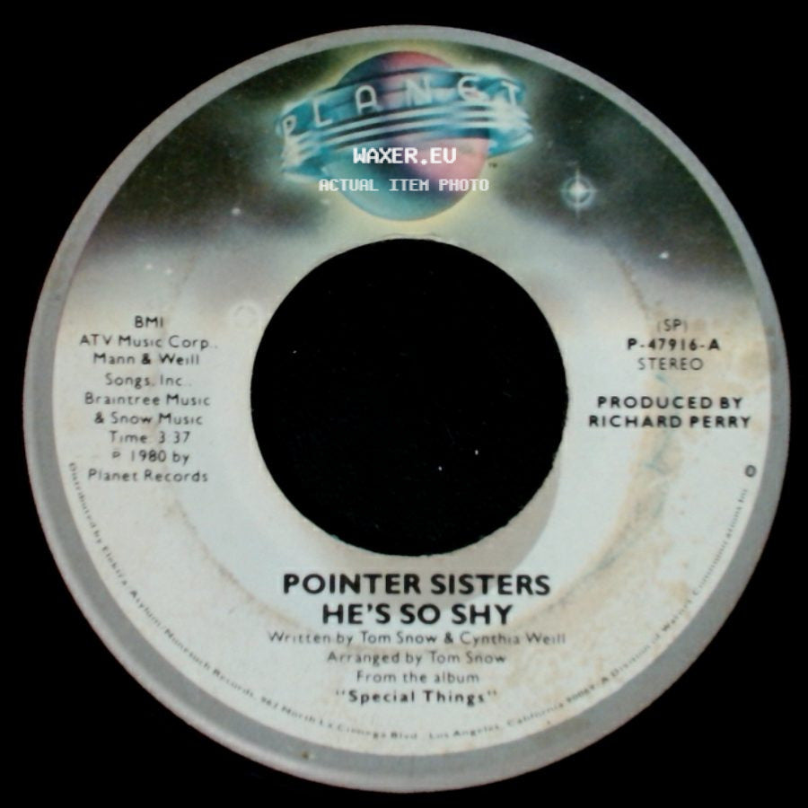 Pointer Sisters - Movin' On / He's So Shy side B