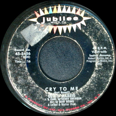 Betty Harris / Bobby Harris - I'll Be A Liar / Cry To Me side B