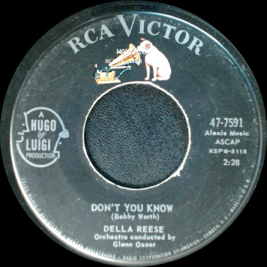 Della Reese - Soldier, Won't You Marry Me? / Don't You Know side B