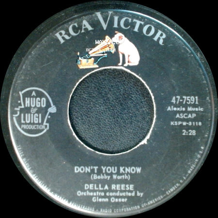 Della Reese - Soldier, Won't You Marry Me? / Don't You Know side B