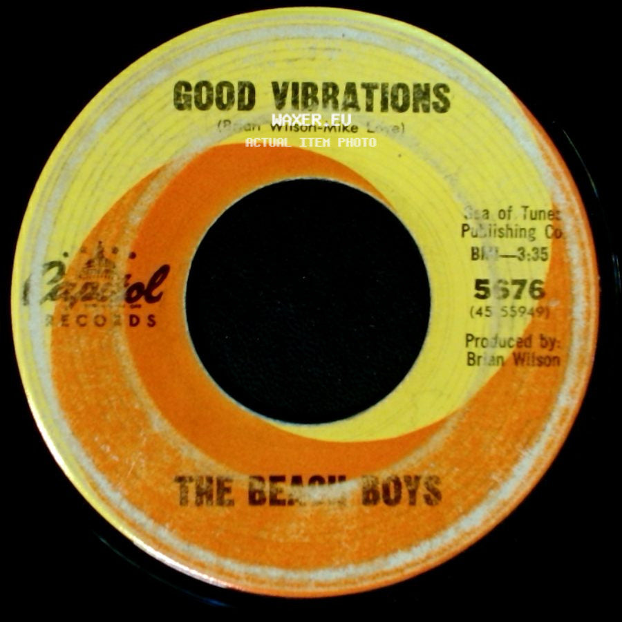 The Beach Boys - Good Vibrations / Let's Go Away For Awhile side A