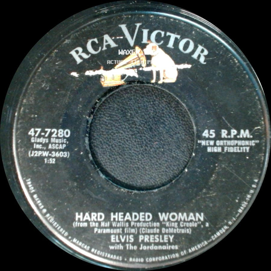 Elvis Presley With The Jordanaires - Hard Headed Woman / Don't Ask Me Why side A
