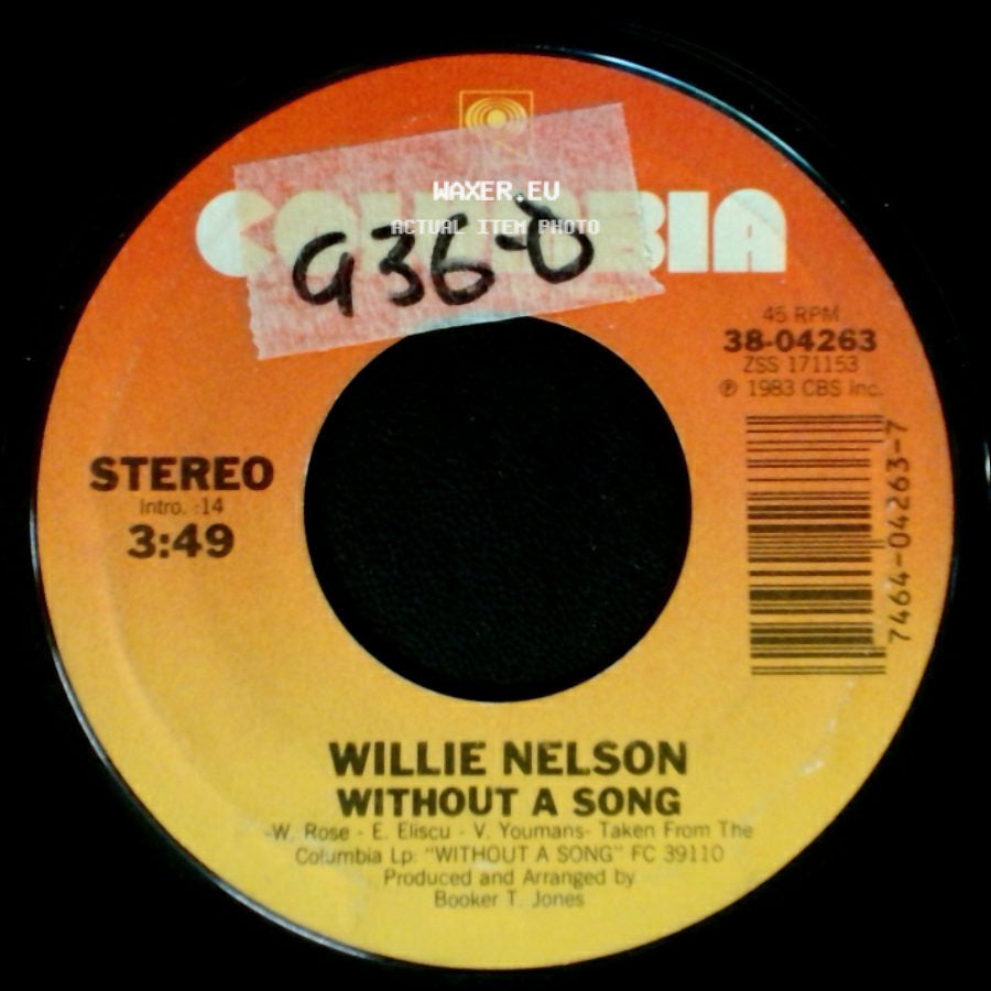 Willie Nelson - I Can't Begin To Tell You / Without A Song side B