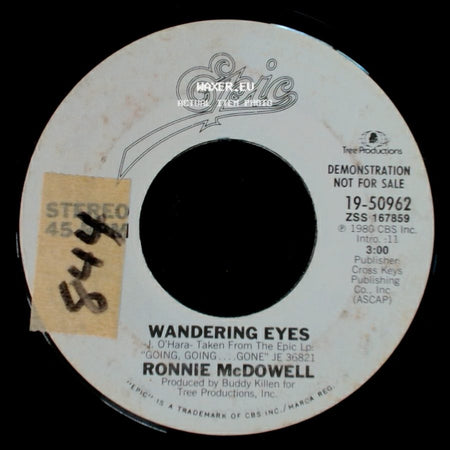 Ronnie Mcdowell - Wandering Eyes / Wandering Eyes side A