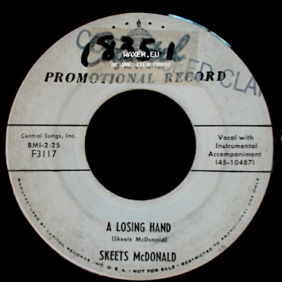 Skeets Mcdonald - A Losing Hand / You're Too Late side A