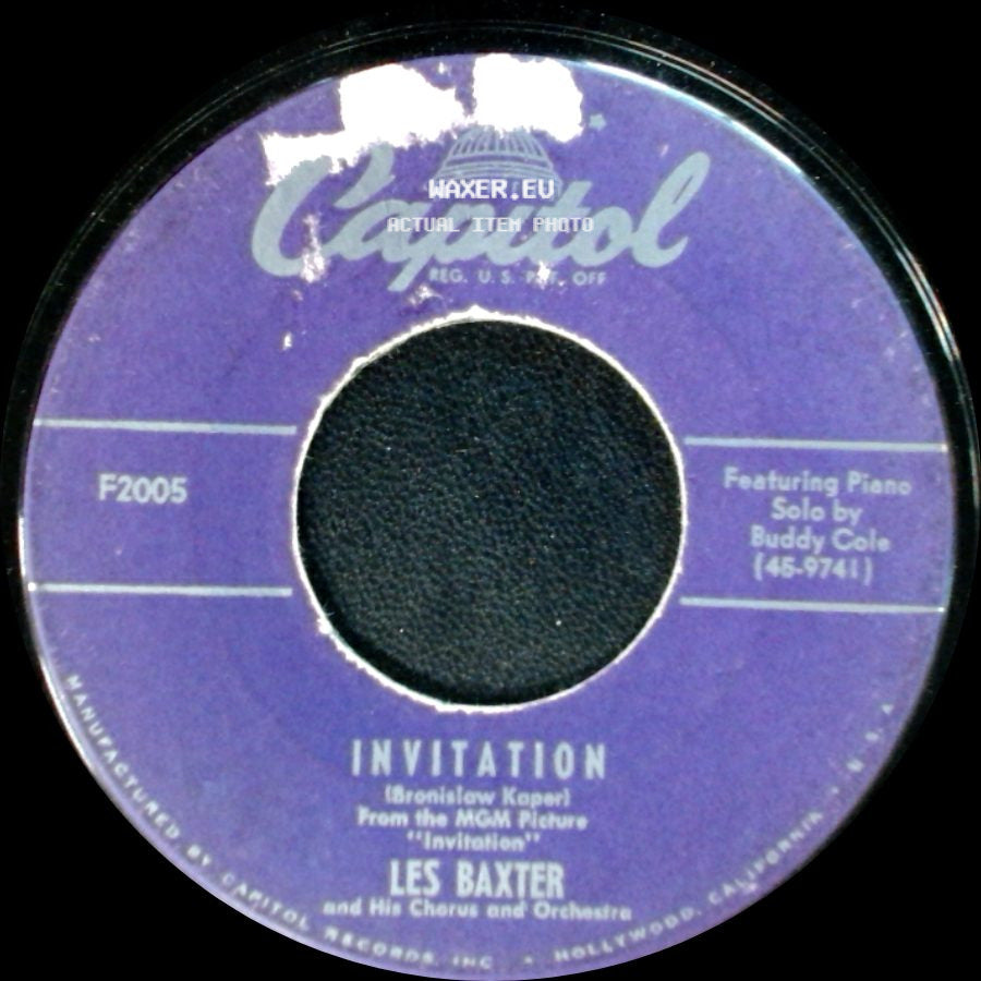 Les Baxter And His Orchestra / Les Baxter - Festival / Invitation side B